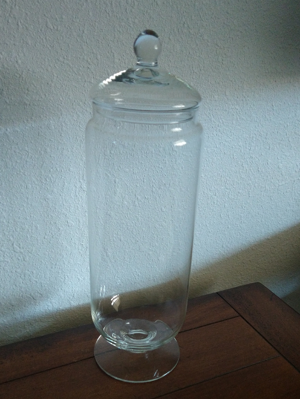Home Collection Clear Glass Apothecary Jar with Pedestal